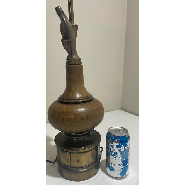 Vintage Table Lamp - Gold Eagle - Federal Style For Sale In Philadelphia - Image 6 of 11