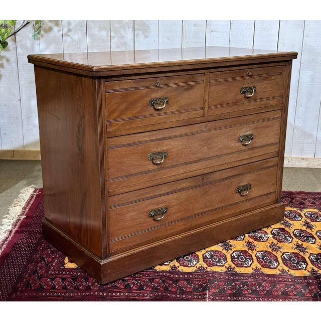 19th Century Victorian Mahogany Chest of Drawers For Sale - Image 11 of 16