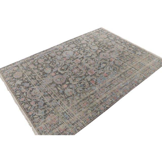 Handknotted in fine wool & silk, this 9x12 contemporary rug from our Modern Classics collection reimagines antique Persian...