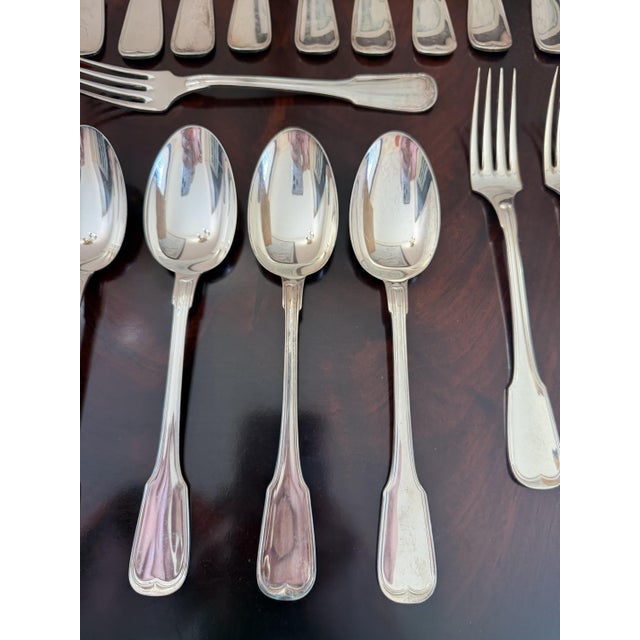 1980s 800 Silver Cutlery Set, Italy, 1980s, Set of 36 For Sale - Image 5 of 13