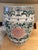Beautiful vintage Chinese ceramic garden seat featuring an intricate openwork design with hand-painted floral and scroll...