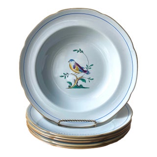 Spode "Queen's Bird" Soup Bowls 9"-Set 6 For Sale