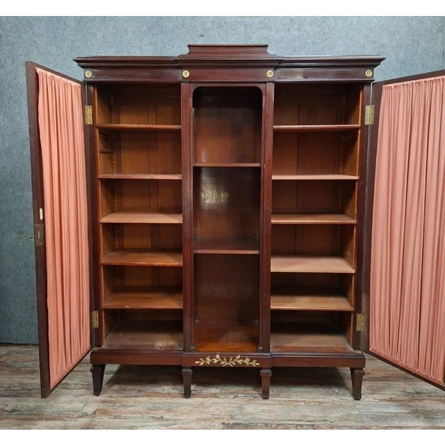 Louis XVI Style Bookcase in Mahogany, Paris, France For Sale - Image 9 of 10
