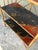 Tan Vintage Chevron Bamboo Painted Etagere For Sale - Image 8 of 12