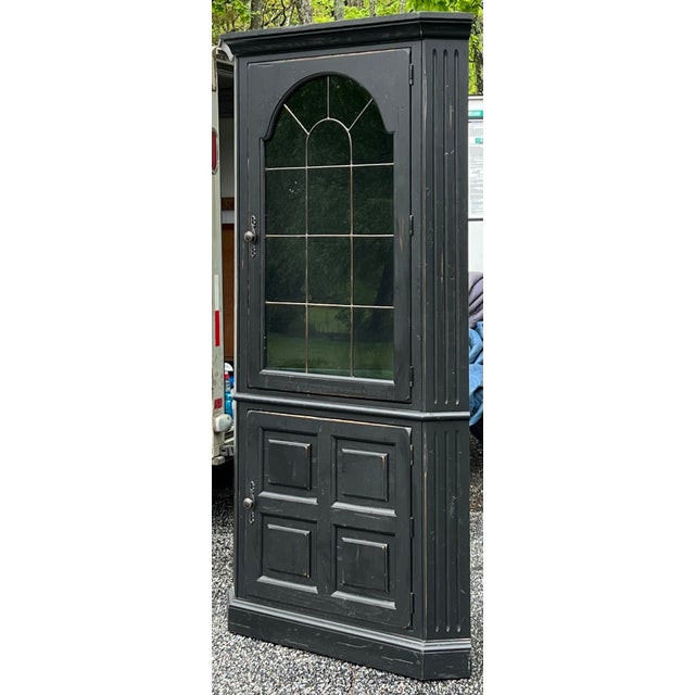 Farmhouse Broyhill Attic Heirlooms Corner Cabinet For Sale - Image 3 of 12