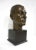 Mid Century Male Bust Cast Plaster Sculpture in the Style of Bronze For Sale - Image 11 of 11