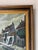 Wood 1960’s Frank European Town Landscape Scene Oil on Canvas Painting, Framed For Sale - Image 7 of 11