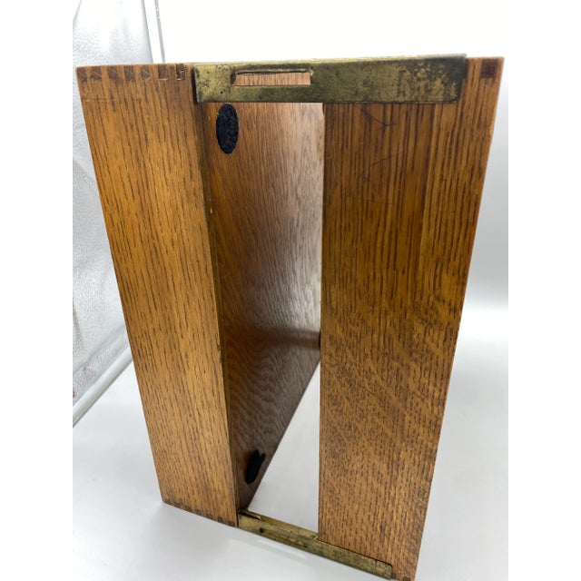 Globe Wernicke Early 20th Century Globe-Wernicke Antique Wood 2-Tier Letter Tray For Sale - Image 4 of 9