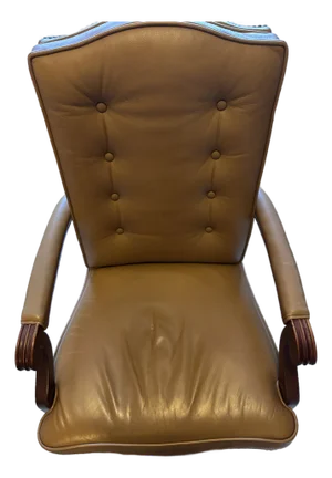 Ethan Allen Harvard Leather Desk Chair