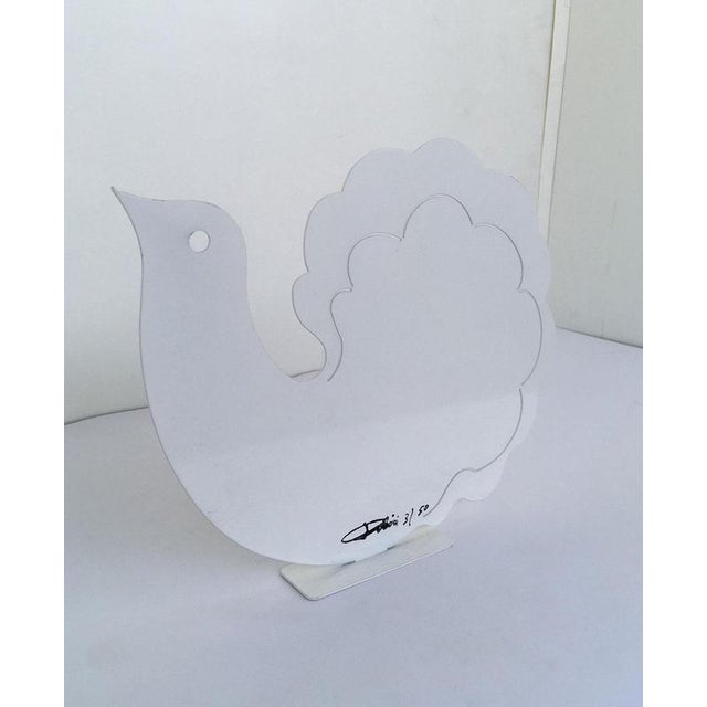 White Painted Metal Sculpture by Riccardo Dalisi, Italy, 1980s For Sale - Image 11 of 18