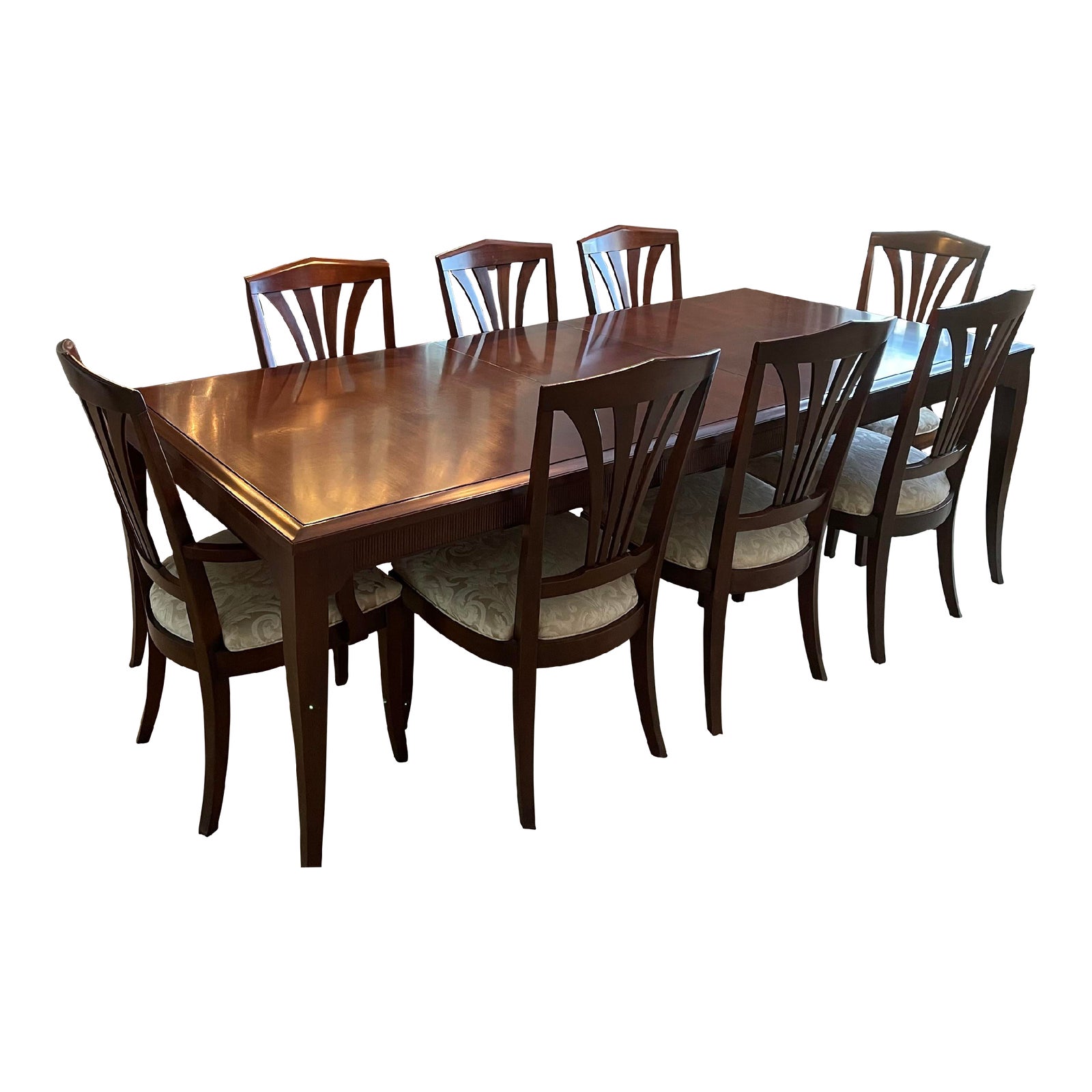1990s Ethan Allen Medallion Collection Dining Set of 11 Chairish
