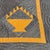 1920s Early 20Thc Amish Black Cotton Sateen W/ Wool Pumpkin Baskets Quilt From Ohio For Sale - Image 5 of 10