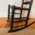 Ebony Mid 19th Century New England Style Wooden Rocking Chair With Rush Seat. For Sale - Image 8 of 12