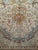 Textile Vintage Persian Tabriz Rug, Finely Hand-Knotted Wool & Silk, Floral Pattern, Ivory & Blue, 7x10 For Sale - Image 7 of 9