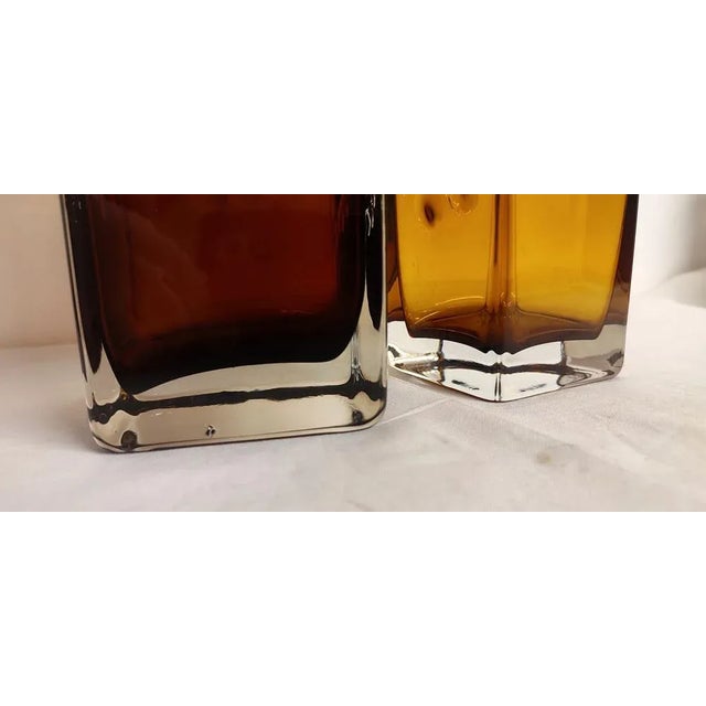 Italian Crystal Vases, 1970s, Set of 2 For Sale - Image 10 of 11