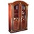 Mahogany bookcase, body decorated with gilded wood trim and gilded bronzes chiseled with Empire motifs, front with two...
