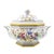 Italian Italian Hand-Painted Porcelain Soup Tureen Set, Octagonal Floral, 16" For Sale - Image 3 of 18