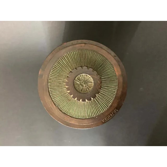 Art Deco Wooden Box with Green Paint, 1950s For Sale - Image 9 of 10