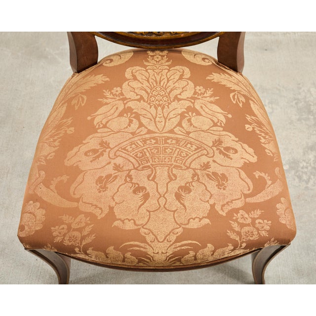 Set of Four Rose Tarlow "Feather" Dining Chairs in Fortuny For Sale - Image 15 of 18