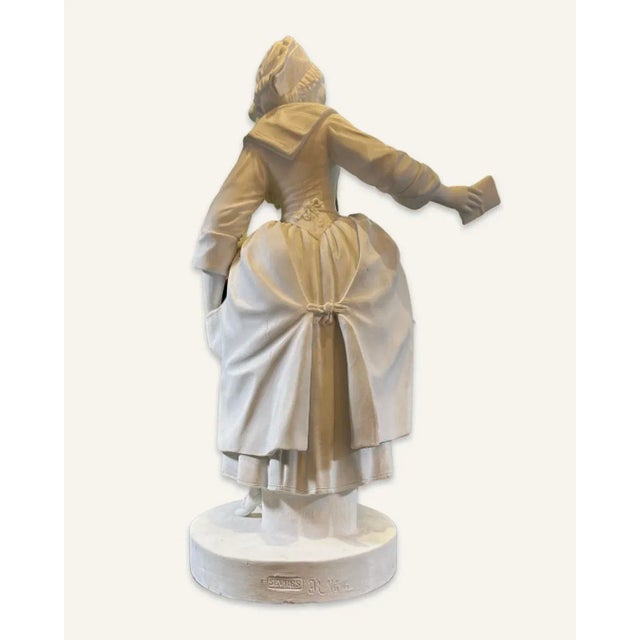 Mid 19th Century Bisque Maiden With a Letter by Manufacture Nationale De Sèvres For Sale - Image 5 of 9