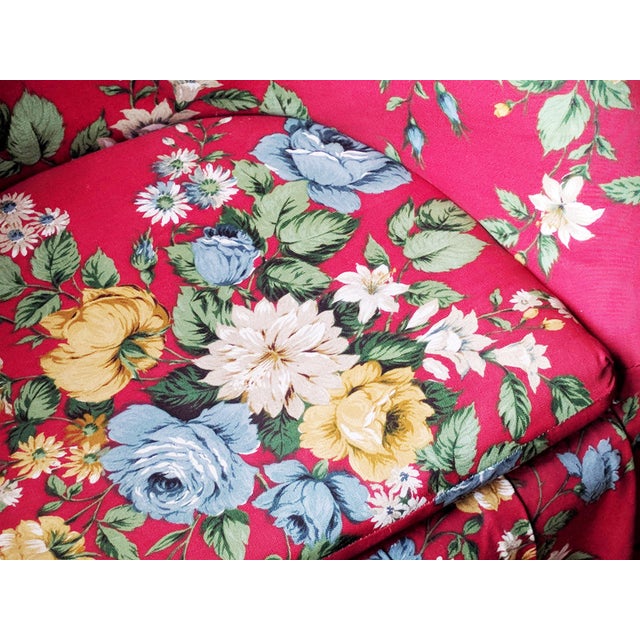 Rattan & Iron Skirted Chair with Hairpin Legs, 1960s For Sale - Image 6 of 12