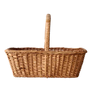 Vintage Wicker Gathering Basket