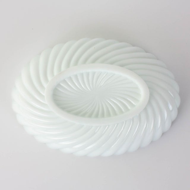 White Opaline Glass Bowl from Ivima, 1940s For Sale - Image 10 of 18