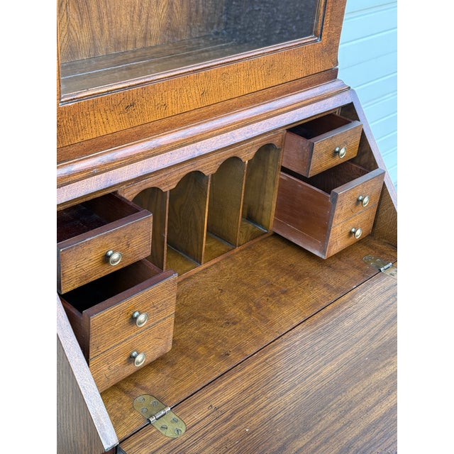 Vintage Henredon 18th Century Portfolio Secretary Desk For Sale - Image 12 of 12