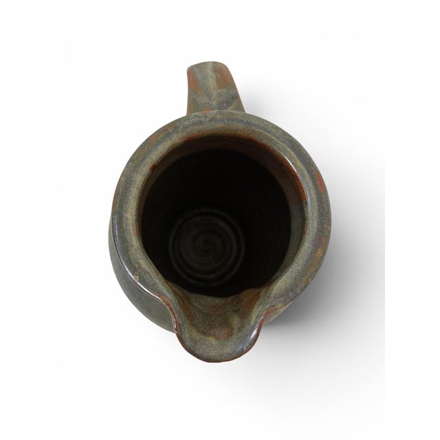 1990s 1990s Hand Thrown Potter Pitcher For Sale - Image 5 of 5