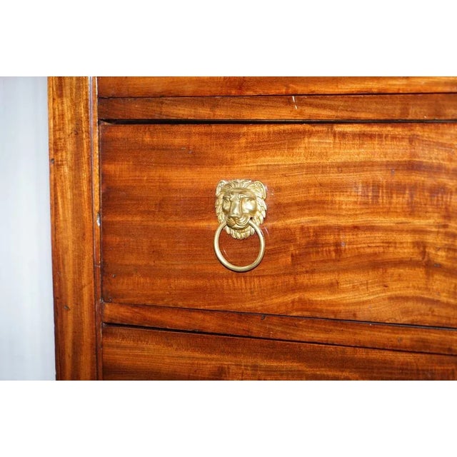 19th Century French Empire Marble Top Chest with Drawers & Lion Hairy Paw Feet For Sale - Image 9 of 18