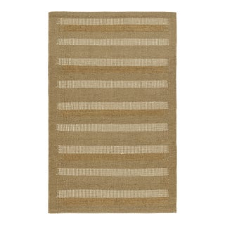 Rug & Kilim’s Scandinavian Rug with Beige and Taupe Geometric Stripes - 8x10 For Sale