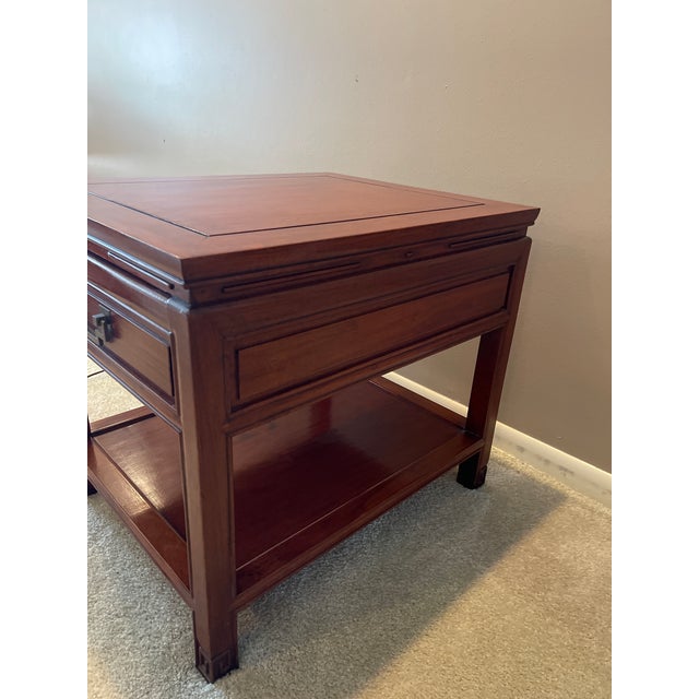 Chestnut 1950s George Zee and Co Rosewood End Tables For Sale - Image 8 of 18