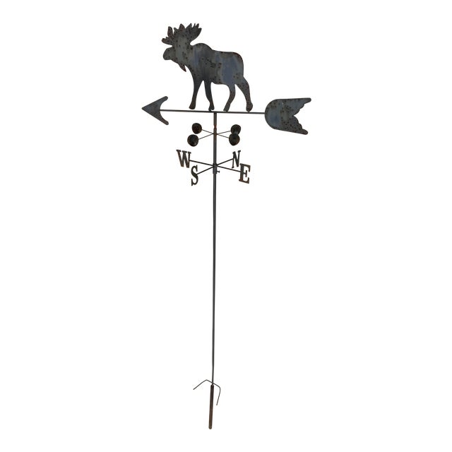 Antique Moose Free Standing Weathervane Chairish