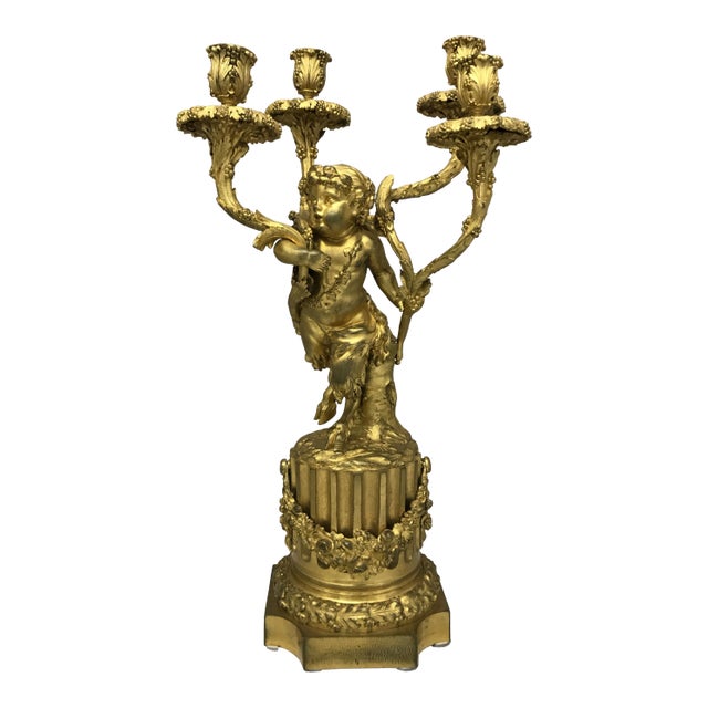 Late 19th Century H. Picard Bronze Candelabra For Sale