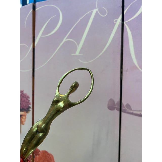 1960s 1960s Vintage Brass Ballerina For Sale - Image 5 of 7