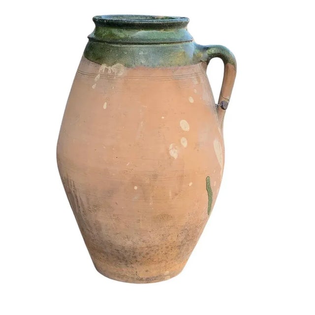 French Provincial Vintage Turkish Terracotta Oil Jar For Sale - Image 3 of 6