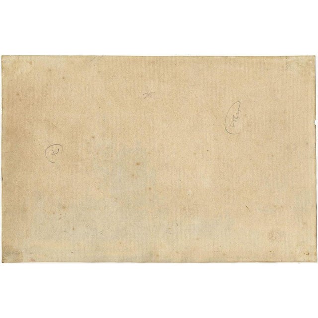 John Henderson, Boats Near a Jetty, 18th Century, Wash Drawing For Sale - Image 3 of 4