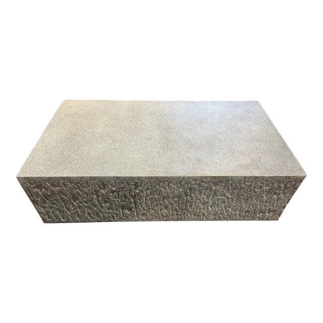 Restoration Hardware Cinderblock Style Coffee Table For Sale