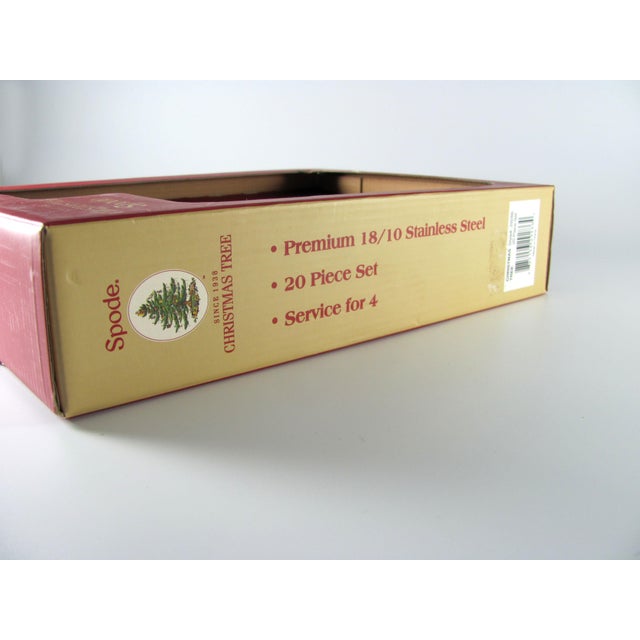 New! Contemporary Spode "Big" Christmas Tree Premium 18/10 Stainless Steel Service for 8 Flatware - 40 Piece Set For Sale - Image 6 of 13