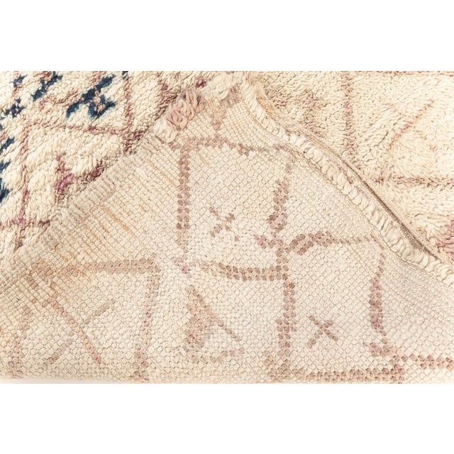 Mauve Doris Leslie Blau Vintage Moroccan Berber Rug For Sale - Image 8 of 9