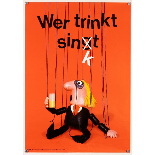 Original Anti-Drug Campaign Poster, 1975 For Sale - Image 9 of 9
