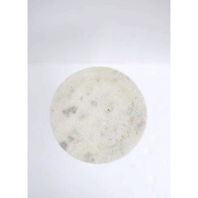 Granite Marble Bronzed Side Drinks Table For Sale - Image 9 of 9