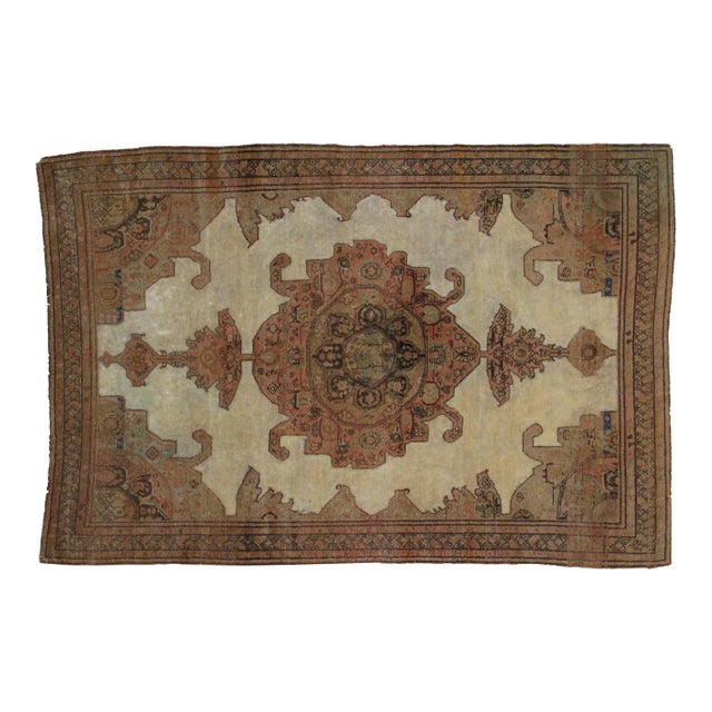 1900's Antique Persian Mishan Malayer , 4'1" X 6' For Sale