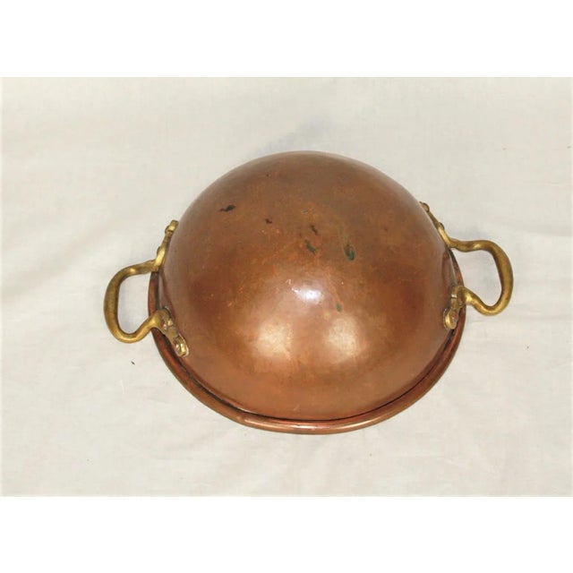 French 19th-Century French Hand Made Copper Tempering Bowl For Sale - Image 3 of 5