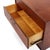 Brown Jens Risom Mid Century Walnut and Brass Wall Mounted Cabinet Chest of Drawers For Sale - Image 8 of 10
