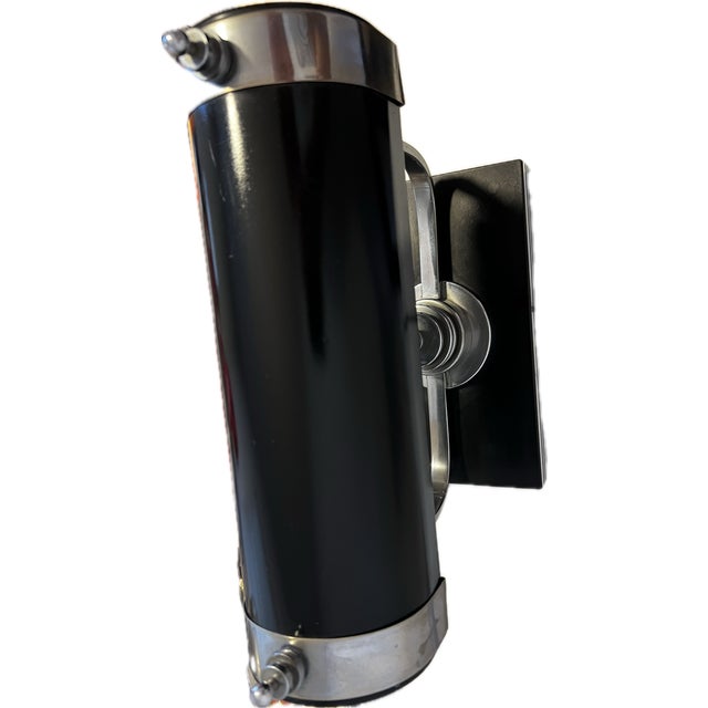 Art Deco 1930s Markel Art Deco Desk Lamp, Black Enamel & Chrome, Machine Age For Sale - Image 3 of 8