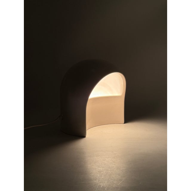 1970 Organic White Ceramic Table Lamp, Italy For Sale - Image 16 of 16