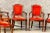 Red Dining Chairs, Set of 4 For Sale - Image 3 of 7