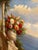 XL Framed Vintage Floral Landscape Oil Painting For Sale - Image 12 of 13