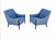 Vintage lounge Kroehler identical Avant chairs set of two, with dramatic swooping arms and tapered wood legs. Great...